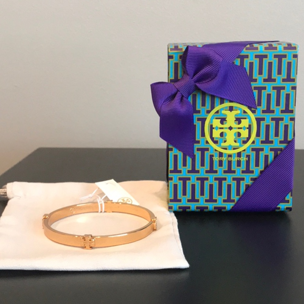 Tory Burch Logo Bangle Gold, NWT, original box